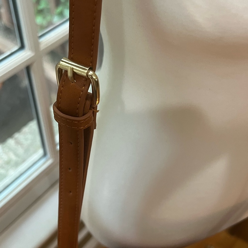 Leather NEW AMSTERDAM HERITAGE women's crossbody leather bag in cognac. NWT - Picture 2 of 10